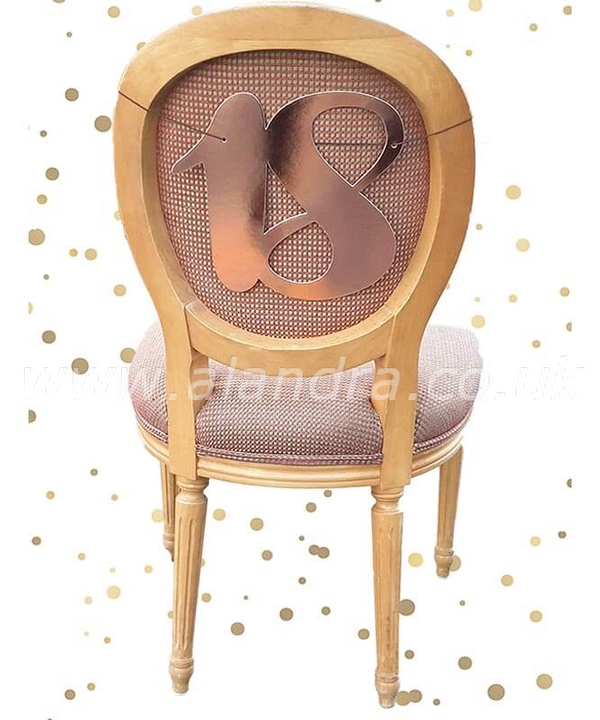 18th Chair Back Rose Gold